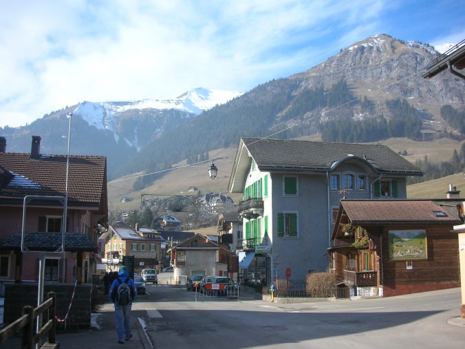 Mountain village of Château-d'Oex